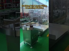 GMP 표준 50~500ml 병 액체 채우기, 포장기, 라벨기