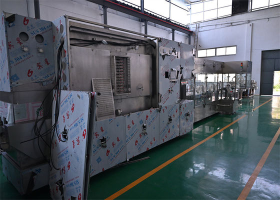 구입하다 5~25ml 병 액체 충전 기계, 세탁, 건조, 충전 및 밀폐 기계 높은 충전 정확성과 안정적인 출력 용량, GMP 표준 온라인 제품