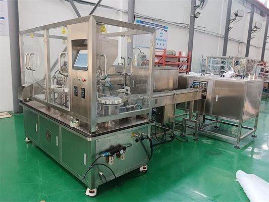 첨단 젤 채울 캡 및 라벨링 기계 5 kW 및 ± 0.5-2% 채울 정확성