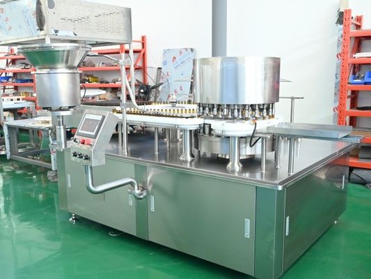 좋은 가격 10~500ml 의약품 액체 충전 기계 모노클론 항체 및 인슐린 액체 용액, GMP 인증을 가진 고속 충전 시스템 온라인으로