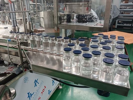 질소 퍼징 기능이 있는 자동 액체 충전 기계(30-500ml)고가의 현탁액 및 화장품을 위한 정밀 서보 투여 및 산화 방지